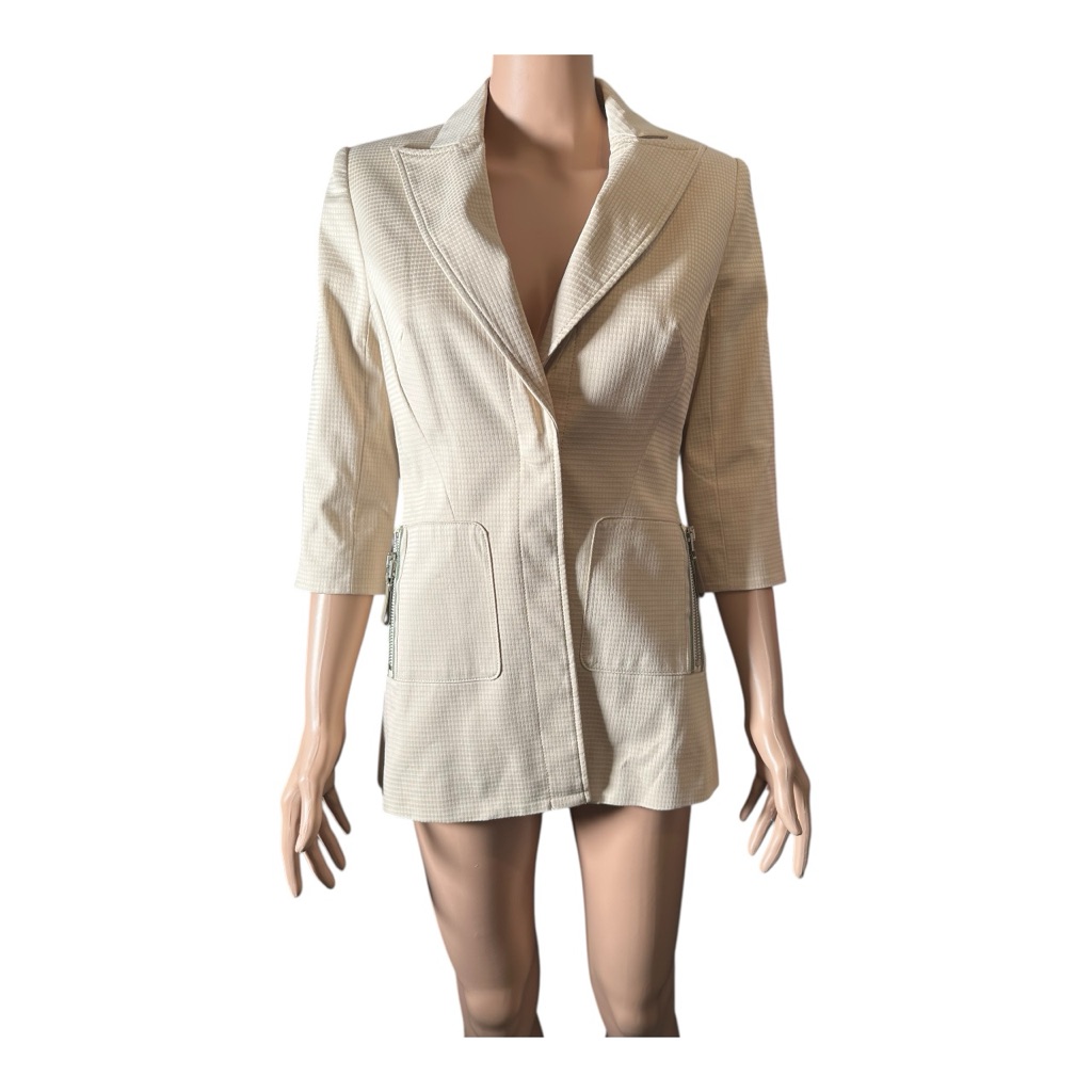 Chic Hilton Hollis Beige Blazer For Women